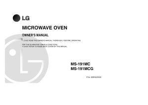 Εγχειρίδιο LG MS-191MC Φούρνος μικροκυμάτων