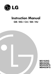 Manual LG MS-1929G Microwave