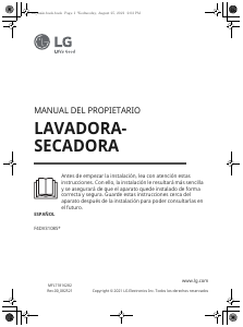 Manual de uso LG F4DV3108S1W Lavasecadora