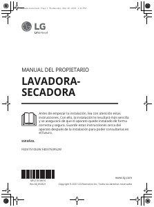 Manual de uso LG F4DV7509S2W Lavasecadora