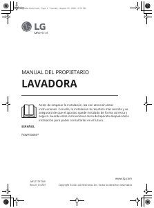 Manual de uso LG F4WV5008S2S Lavadora