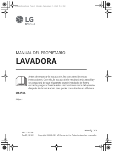 Manual de uso LG F4DN4008S1W Lavadora