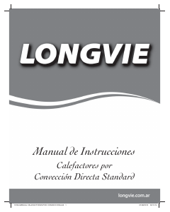 Manual de uso Longvie ECA3S Calefactor