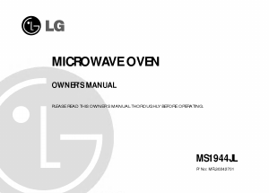 Manual LG MS-1944JL Microwave
