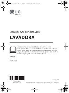 Manual de uso LG F4J3TM5WD Lavadora