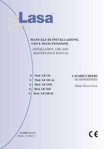 Manual Lasa LB 24XL Evolution Glasswasher