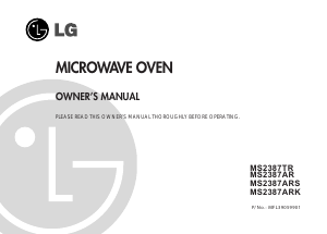 Manual LG MS-2387AR Microwave