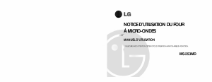 Mode d’emploi LG MS-253MD Micro-onde