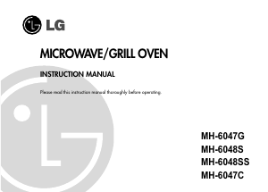 Manual LG MH-6048S Microwave