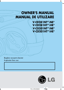 Manual LG V-CD281NTQ Aspirator