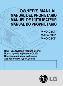 Manual de uso LG V-KC402CTQU Aspirador