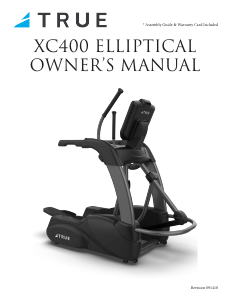 Handleiding True XC400 Crosstrainer