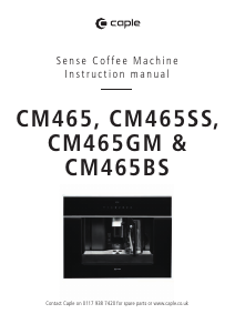 Manual Caple CM465GM Coffee Machine