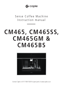 Handleiding Caple CM465SS Koffiezetapparaat