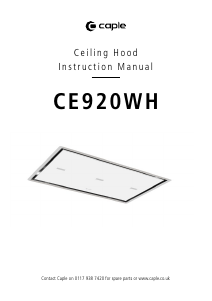 Handleiding Caple CE920WH Afzuigkap