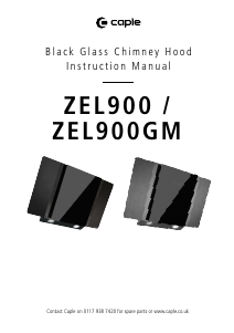 Handleiding Caple ZEL900GM Zela Afzuigkap