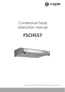 Handleiding Caple FSCHSS7 Afzuigkap
