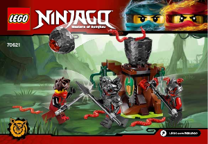 Bruksanvisning Lego set 70621 Ninjago Vermillionanfall