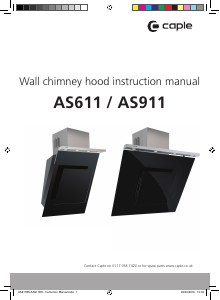 Manual Caple AS611BK Cooker Hood