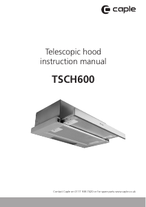 Manual Caple TSCH600 Cooker Hood