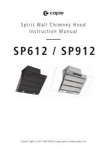 Handleiding Caple SP912 Afzuigkap