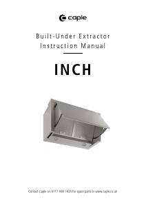 Manual Caple INCH Cooker Hood