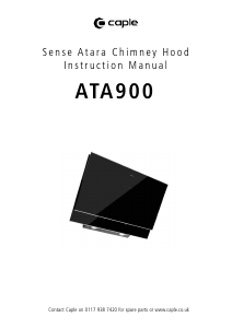 Manual Caple ATA900 Cooker Hood