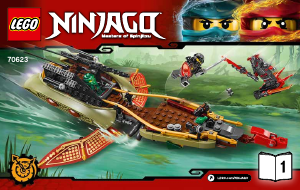 Brugsanvisning Lego set 70623 Ninjago Skæbnens skyggeskib