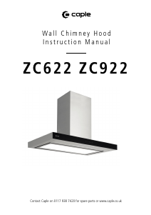 Handleiding Caple ZC922 Afzuigkap