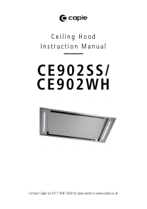 Manual Caple CE902SS Cooker Hood