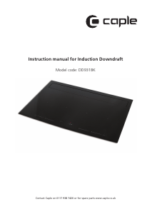 Manual Caple DD931BK Cooker Hood