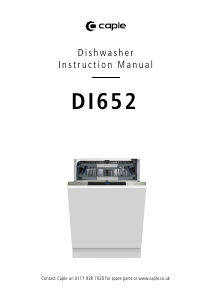 Manual Caple DI652 Dishwasher