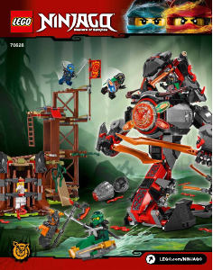 Manual Lego set 70626 Ninjago Dawn of iron doom