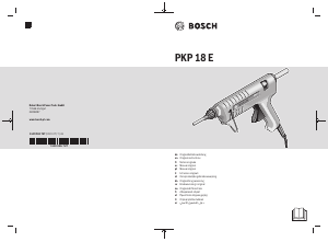 كتيب بوش PKP 18 E مسدس غراء