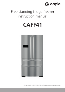 Handleiding Caple CAFF41 Koel-vries combinatie