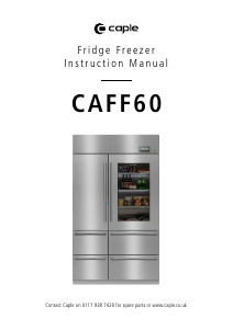 Handleiding Caple CAFF60 Koel-vries combinatie