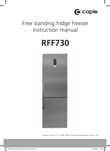 Handleiding Caple RFF730 Koel-vries combinatie