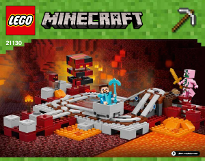 Brugsanvisning Lego set 21130 Minecraft Netherjernbanen