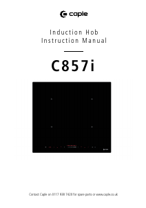 Manual Caple C857I Hob