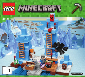 Manuale Lego set 21131 Minecraft Le punte di ghiaccio