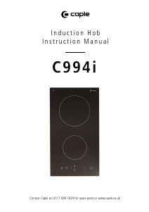 Manual Caple C994I Hob