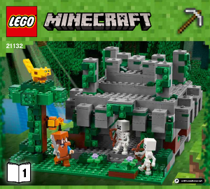 Manual Lego set 21132 Minecraft The jungle temple