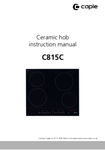 Manual Caple C815C Hob