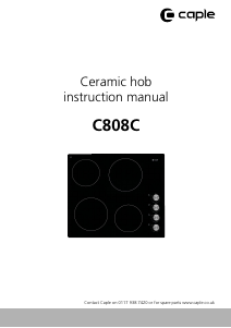 Manual Caple C808c Hob