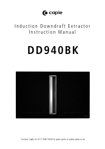 Handleiding Caple DD940BK Kookplaat