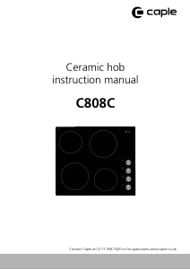 Manual Caple C807C Hob