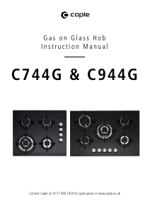 Manual Caple C944G Hob