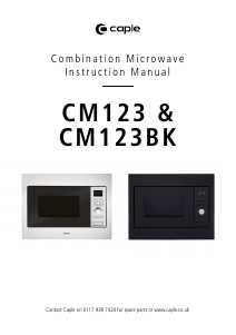 Manual Caple CM123 Microwave