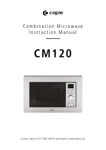 Manual Caple CM120 Microwave