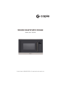 Manual Caple CM2400 Microwave